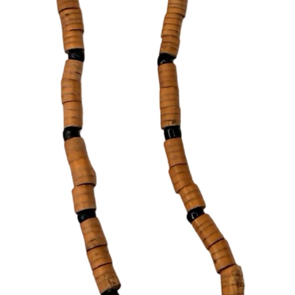 Vintage African Carved Animal Wood Beaded Necklace 29" Wild Safari Trade - Picture 12 of 12
